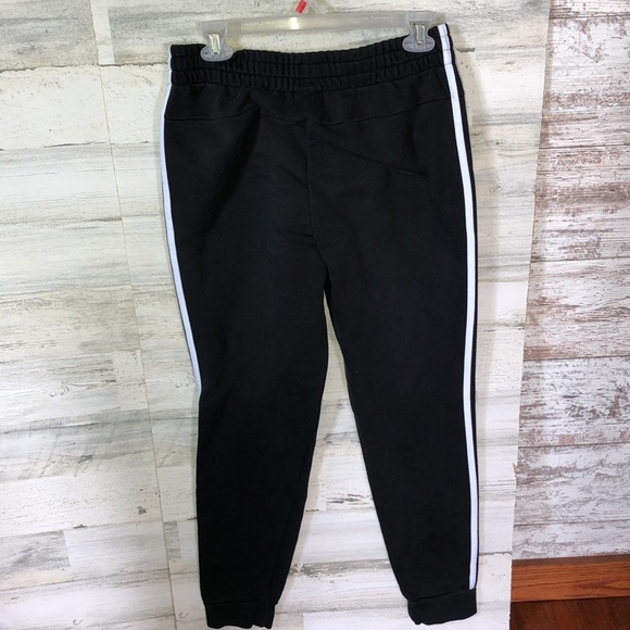 Adidas sweatpants 3 stripped pants size large black and white adidas joggers​​ - Picture 4 of 4